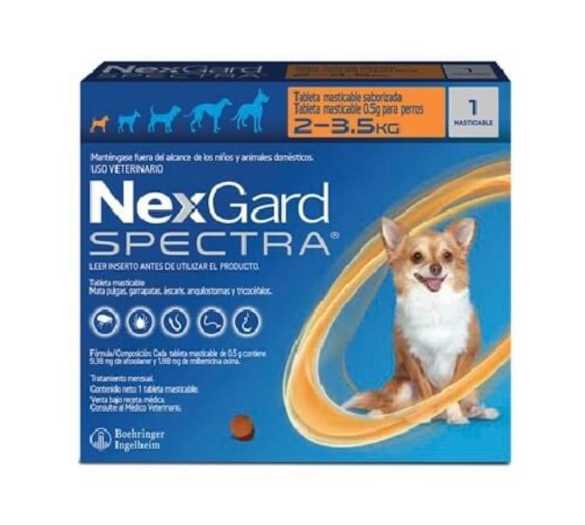 Nexgard Spectra de 2 a 3,5 kg