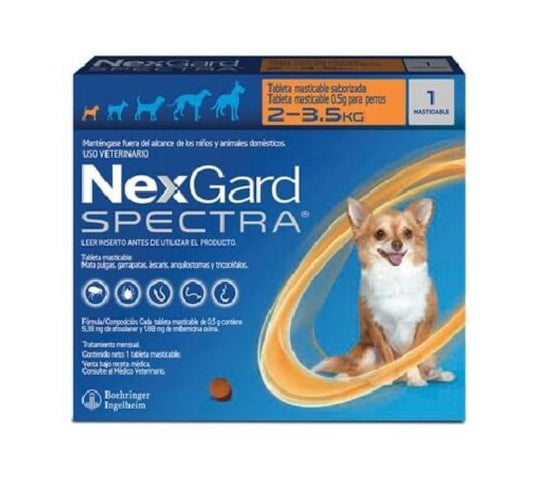 Nexgard Spectra de 2 a 3,5 kg