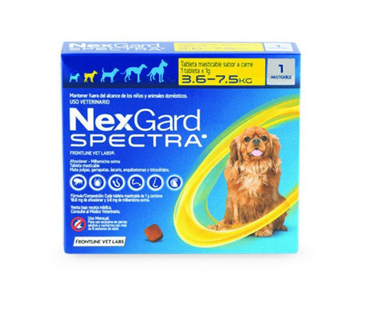 Nexgard Spectra de 3,6 a 7,5 kg